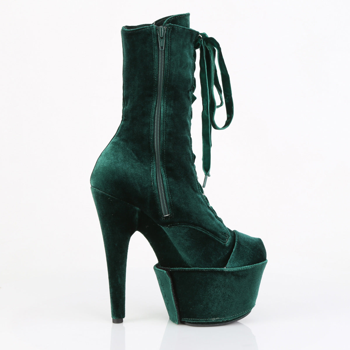 【PLEASER】ADORE-1045VEL シューズ Emerald Green Velvet/Emerald Green Velvet【取寄】
