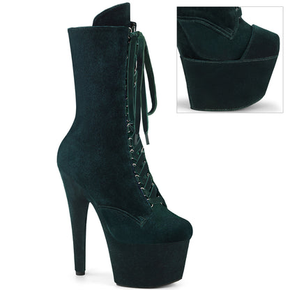 【PLEASER】ADORE-1045VEL シューズ Emerald Green Velvet/Emerald Green Velvet【取寄】