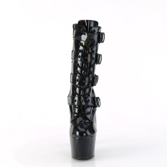 【PLEASER】ADORE-1046 プラットフォームシューズ Blk Holo Pat/Matching【取寄】