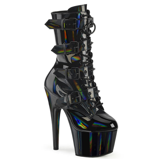 【PLEASER】ADORE-1046 プラットフォームシューズ Blk Holo Pat/Matching【取寄】
