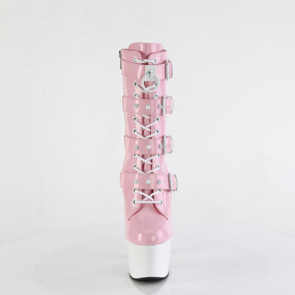 【PLEASER】ADORE-1046TT シューズ B. Pink Holo Pat/Wht【取寄】