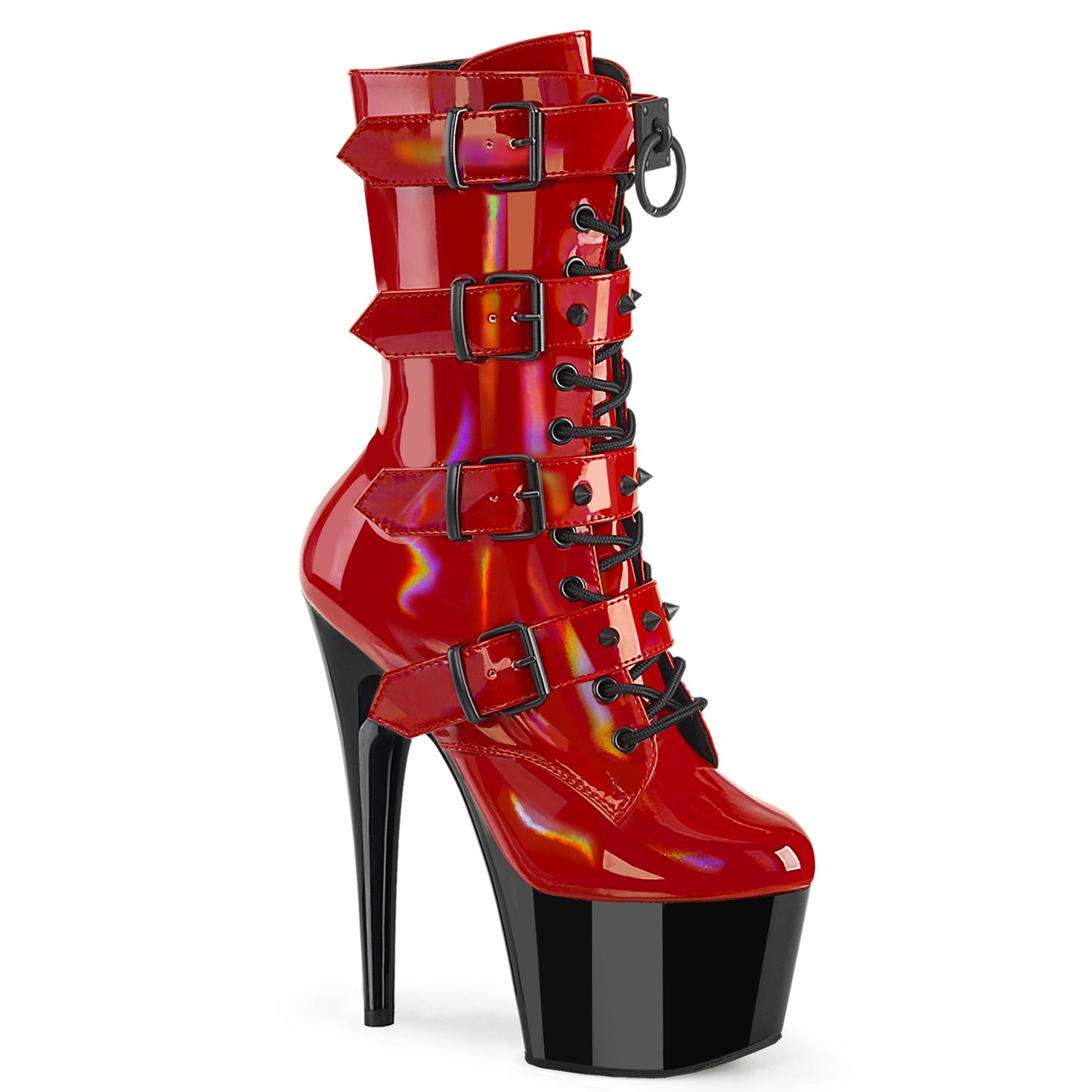 【PLEASER】ADORE-1046TT シューズ Red Holo Pat/Blk【取寄】