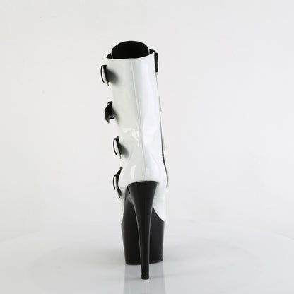 【PLEASER】ADORE-1046TT シューズ Wht Holo Pat/Blk【取寄】
