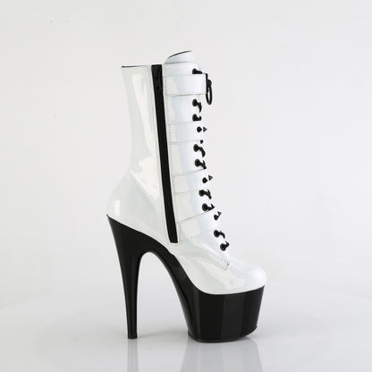【PLEASER】ADORE-1046TT シューズ Wht Holo Pat/Blk【取寄】