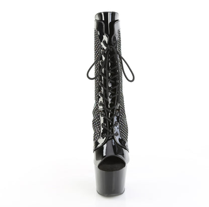 【PLEASER】ADORE-1048RSNT シューズ Blk Pat-Mesh-RS/Blk【取寄】
