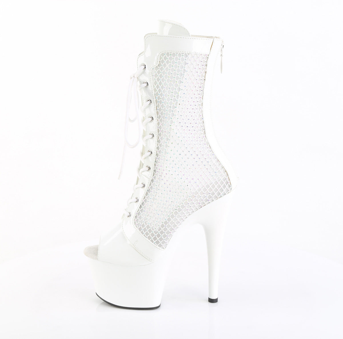 【PLEASER】ADORE-1048RSNT シューズ Wht Pat-Mesh-RS/Wht【取寄】