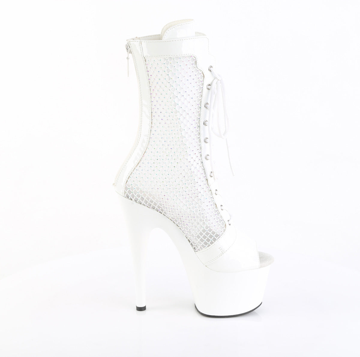 【PLEASER】ADORE-1048RSNT シューズ Wht Pat-Mesh-RS/Wht【取寄】