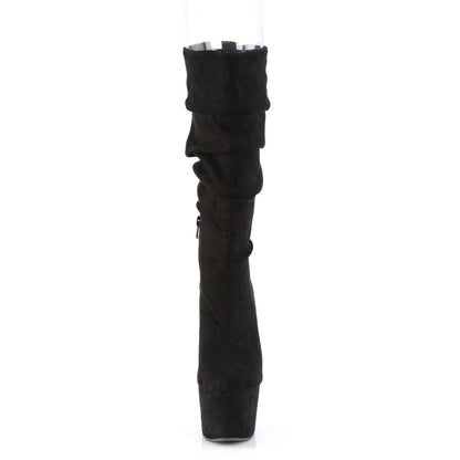 【PLEASER】ADORE-1061 シューズ Blk Faux Suede/Blk Faux Suede【取寄】