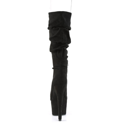 【PLEASER】ADORE-1061 シューズ Blk Faux Suede/Blk Faux Suede【取寄】
