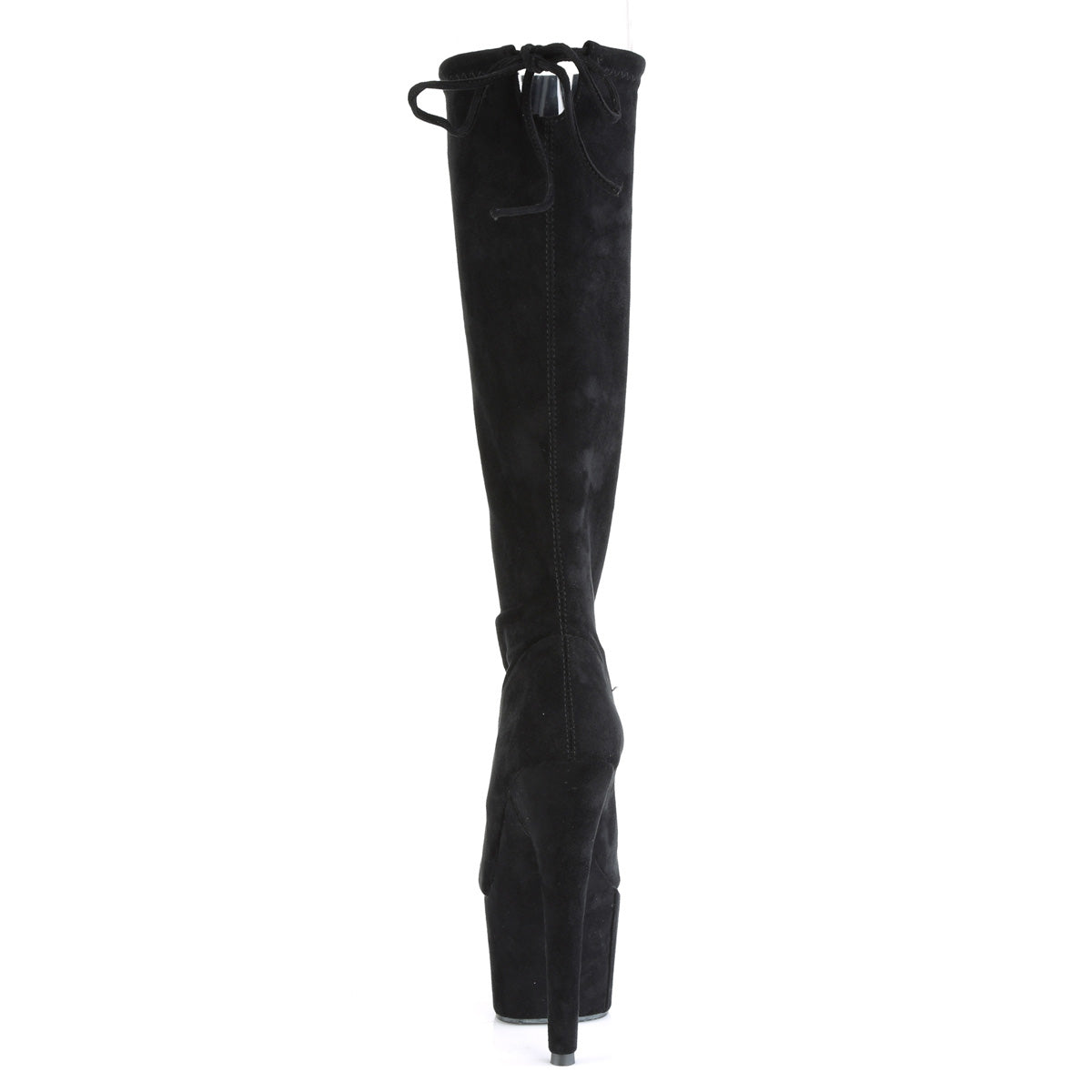【PLEASER】ADORE-2008 シューズ Blk Stretch Faux Suede/Blk Faux Suede【取寄】