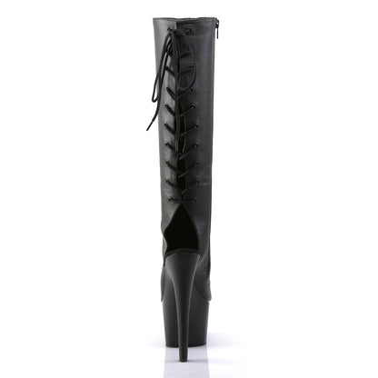 【PLEASER】ADORE-2018 シューズ Blk Faux Leather/Blk Matte【取寄】