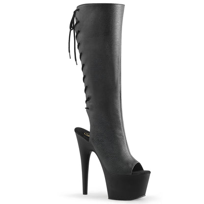 【PLEASER】ADORE-2018 シューズ Blk Faux Leather/Blk Matte【取寄】
