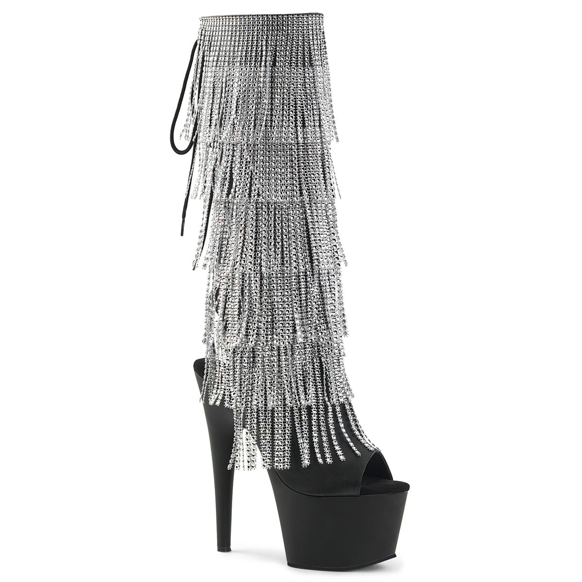 【PLEASER】ADORE-2024RSF シューズ Blk Str Faux Leather/Blk Matte【取寄】