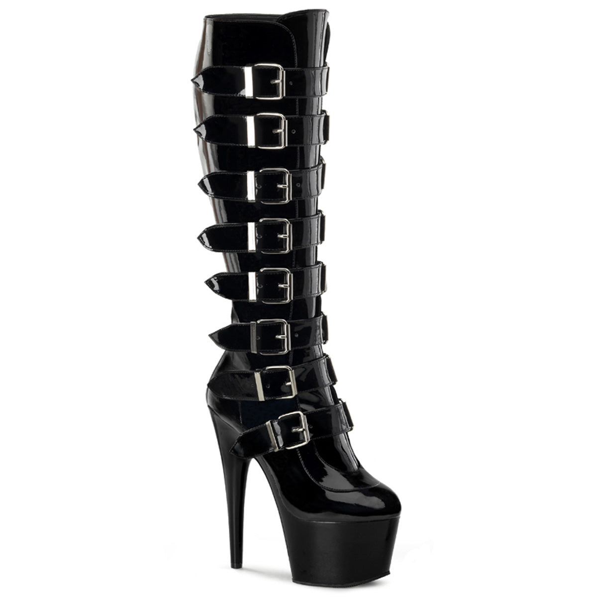 【PLEASER】ADORE-2043 シューズ Blk Pat/Blk【取寄】