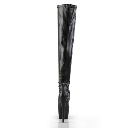 【PLEASER】ADORE-3000 シューズ Blk Str Faux Leather/Blk Matte【取寄】