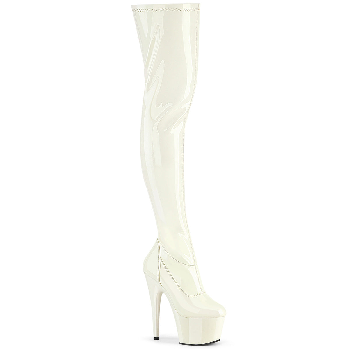 【PLEASER】ADORE-3000 シューズ Off-Wht Pat/Off-Wht【取寄】