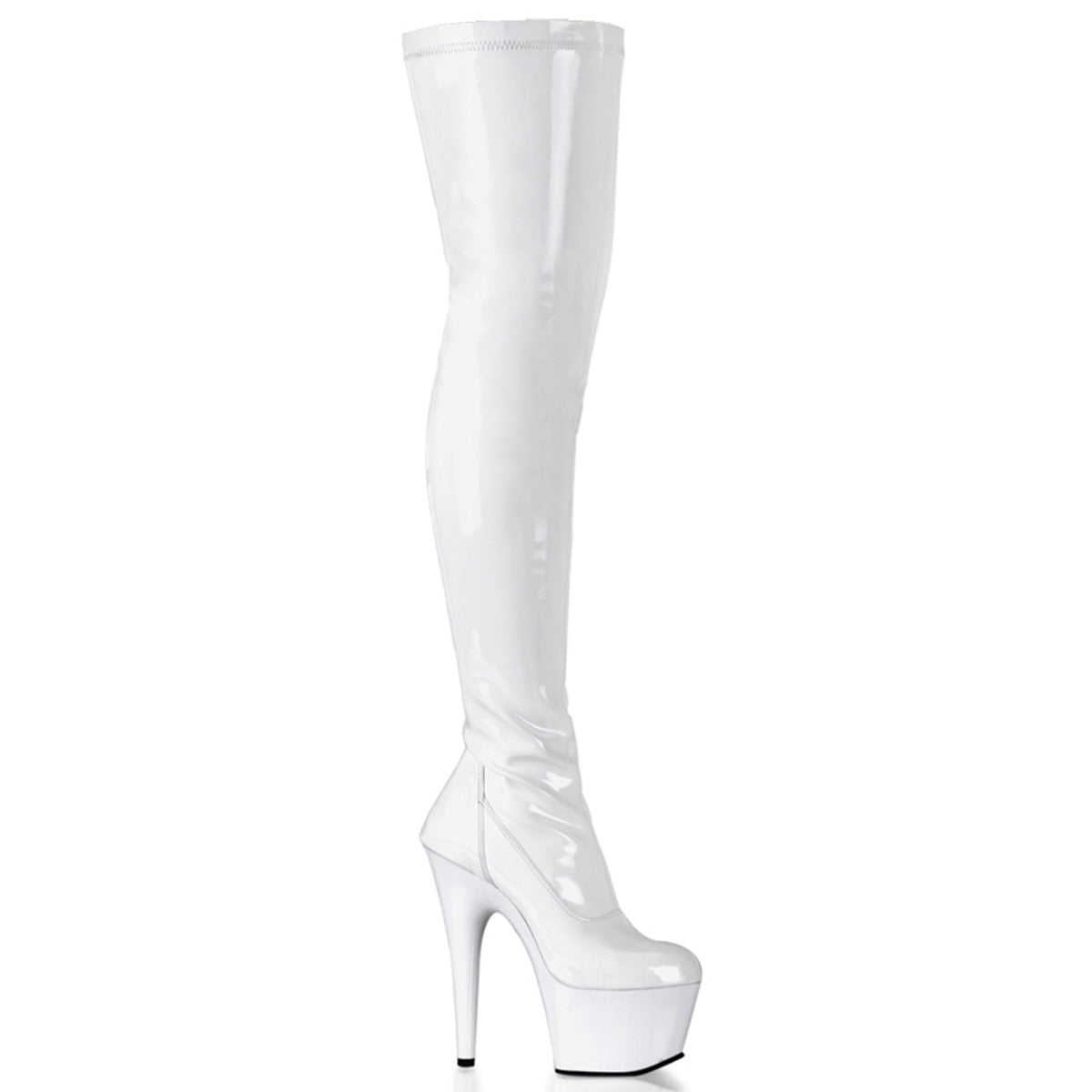 【PLEASER】ADORE-3000 シューズ Wht Str Pat/Wht【取寄】