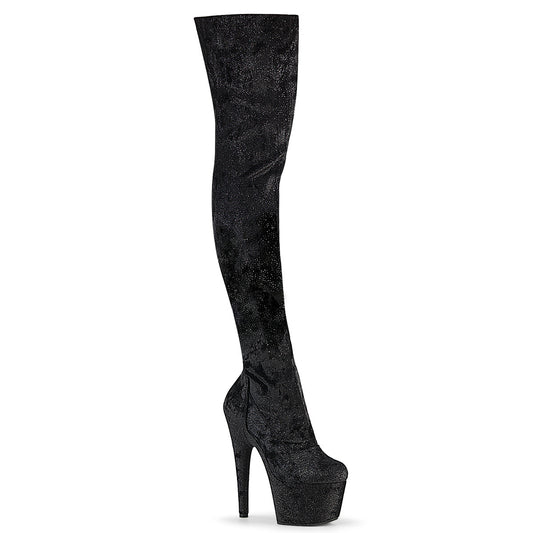 【PLEASER】ADORE-3000WR プラットフォームシューズ Blk Shimmering Fabric/Blk【取寄】