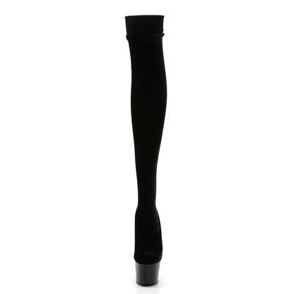 【PLEASER】ADORE-3002 シューズ Blk Str Velvet/Blk【取寄】