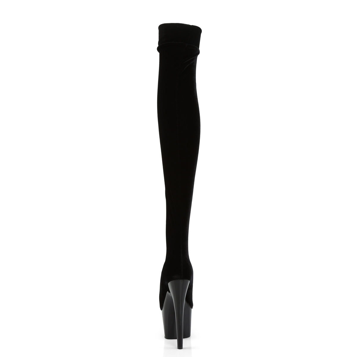 【PLEASER】ADORE-3002 シューズ Blk Str Velvet/Blk【取寄】
