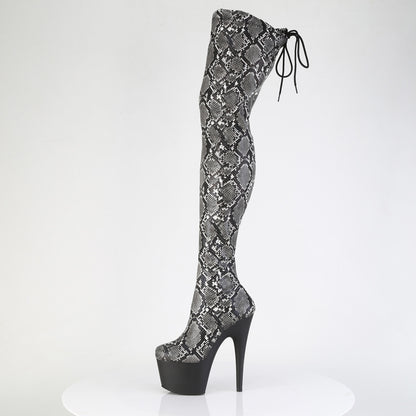 【PLEASER】ADORE-3008SP-BT シューズ Grey-Blk Snake Print/Blk Matte【取寄】