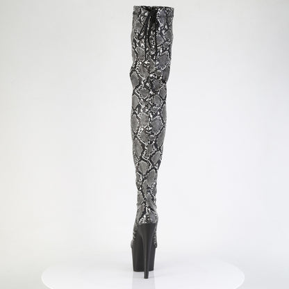 【PLEASER】ADORE-3008SP-BT シューズ Grey-Blk Snake Print/Blk Matte【取寄】