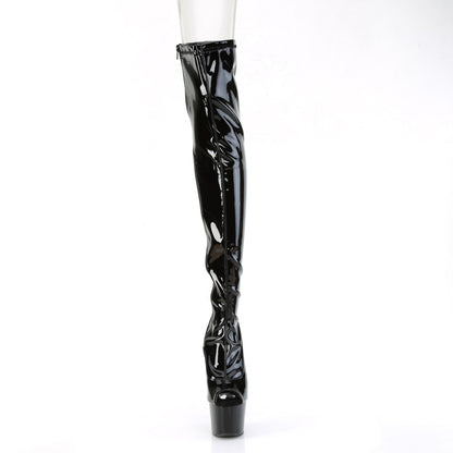 【PLEASER】ADORE-3011 シューズ Blk Str. Pat/Blk【取寄】