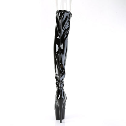【PLEASER】ADORE-3011 シューズ Blk Str. Pat/Blk【取寄】