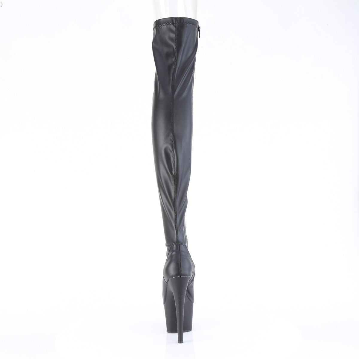 【PLEASER】ADORE-3011 シューズ Blk Str. Faux Leather/Blk Matte【取寄】