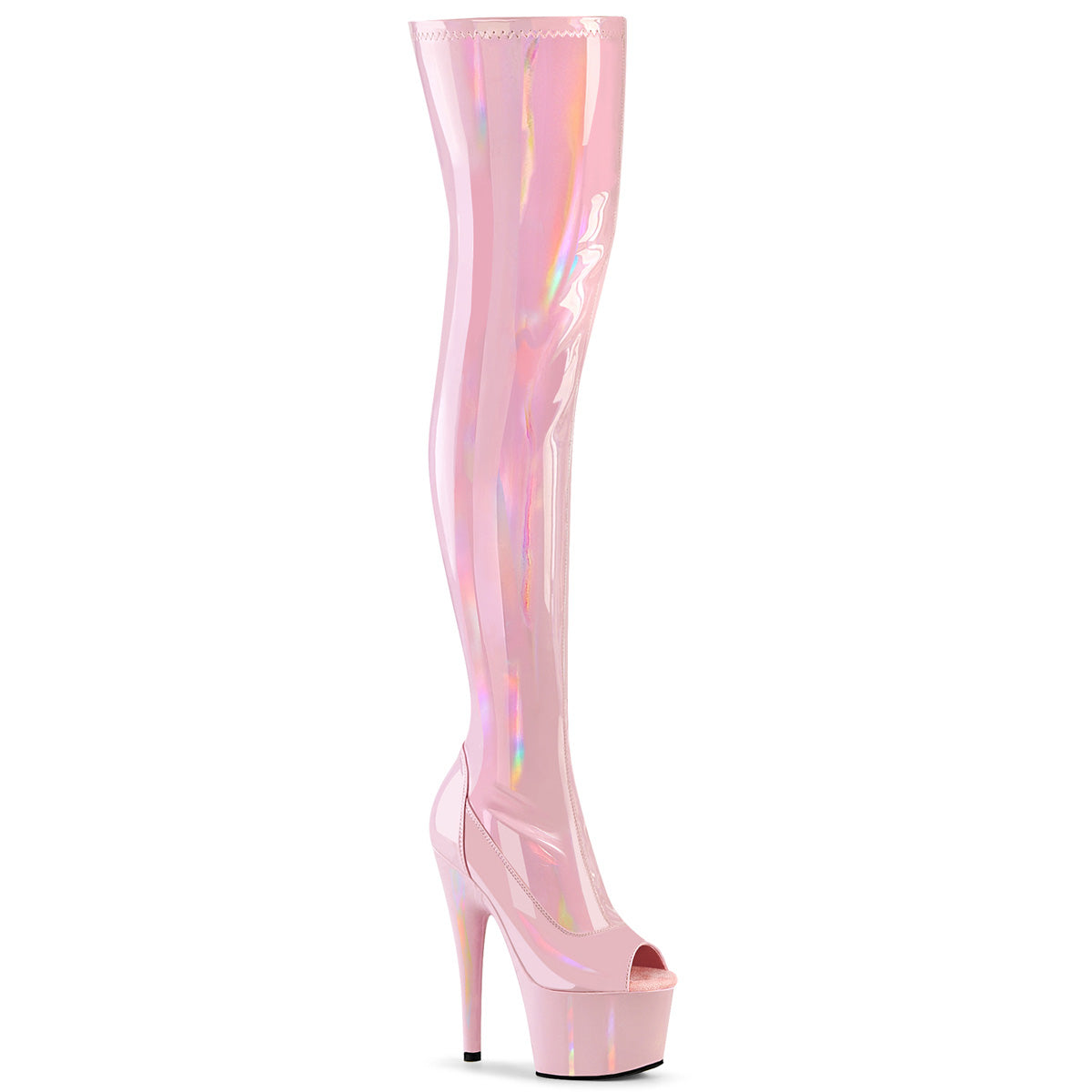【PLEASER】ADORE-3011HWR シューズ B. Pink Str. Holo/B. Pink【取寄】