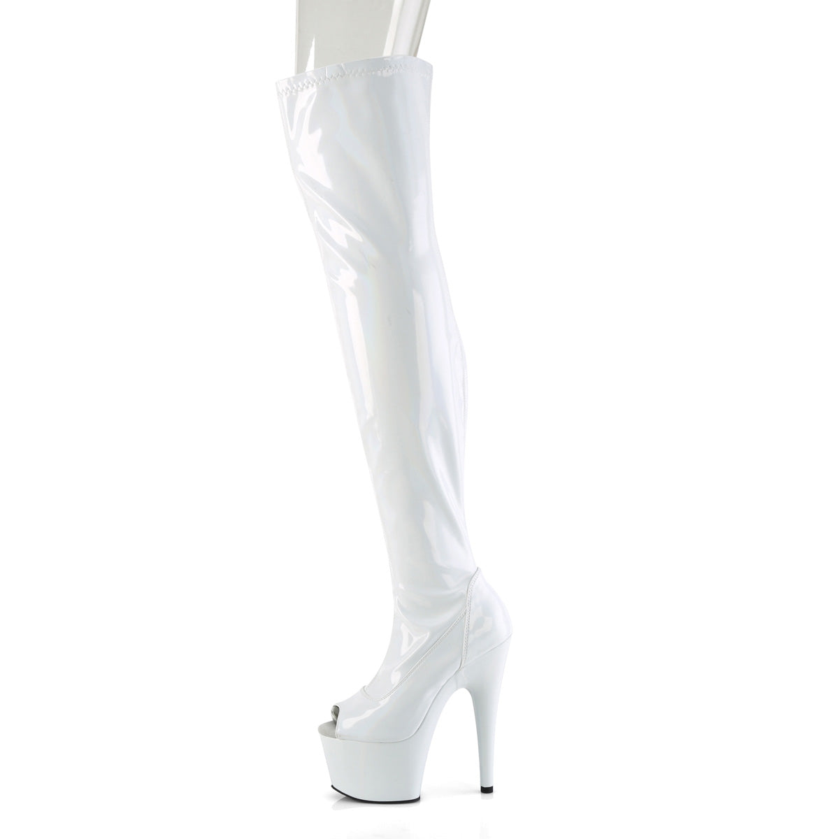 【PLEASER】ADORE-3011HWR シューズ Wht Str. Holo/Wht Holo【取寄】