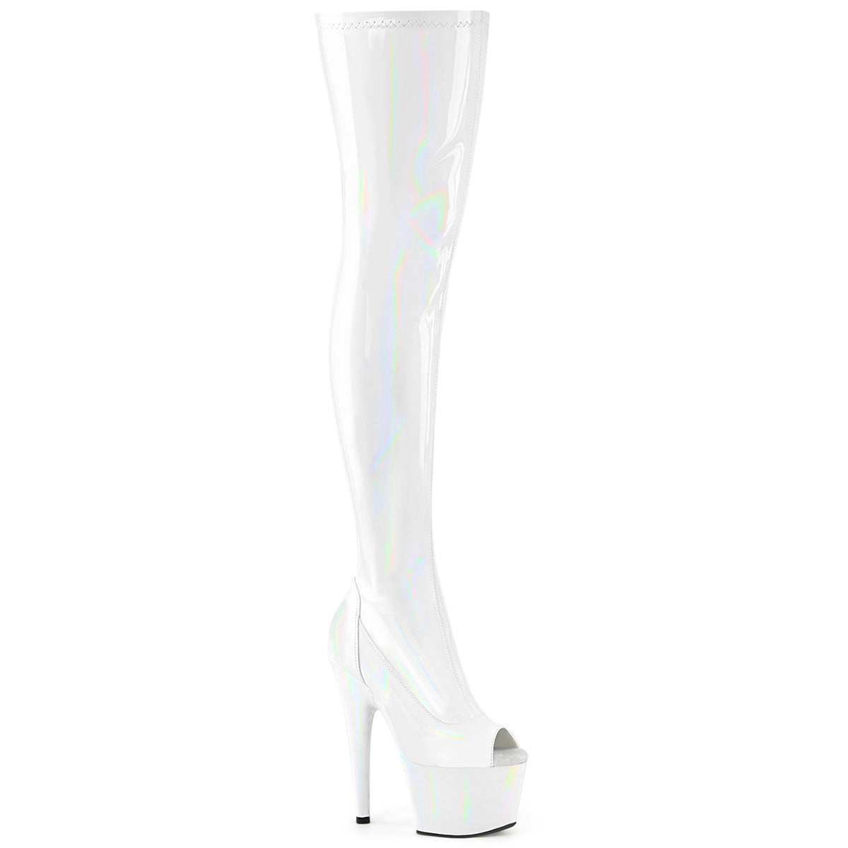 【PLEASER】ADORE-3011HWR シューズ Wht Str. Holo/Wht Holo【取寄】