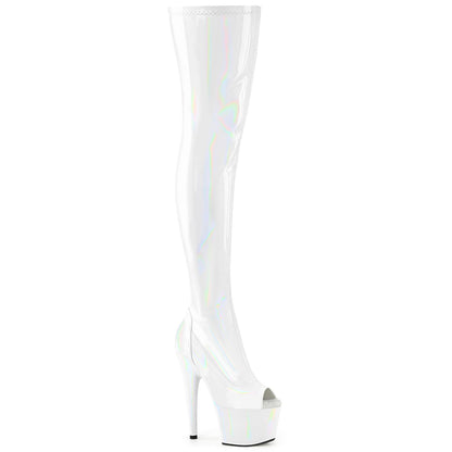 【PLEASER】ADORE-3011HWR シューズ Wht Str. Holo/Wht Holo【取寄】