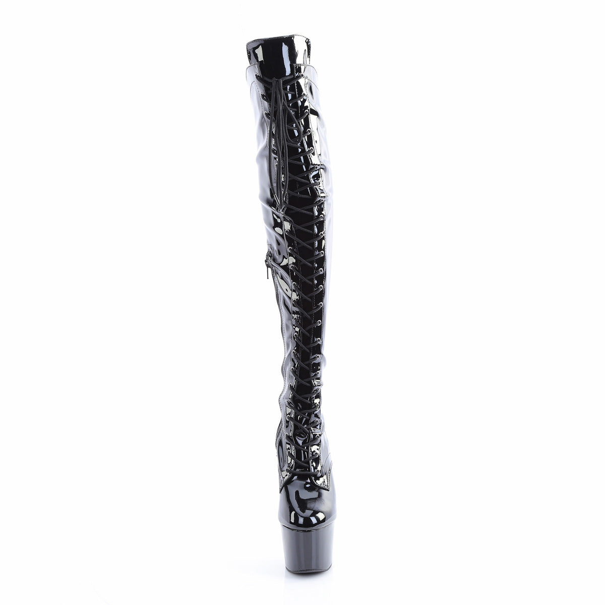 【PLEASER】ADORE-3014 シューズ Blk Str. Pat/Blk【取寄】