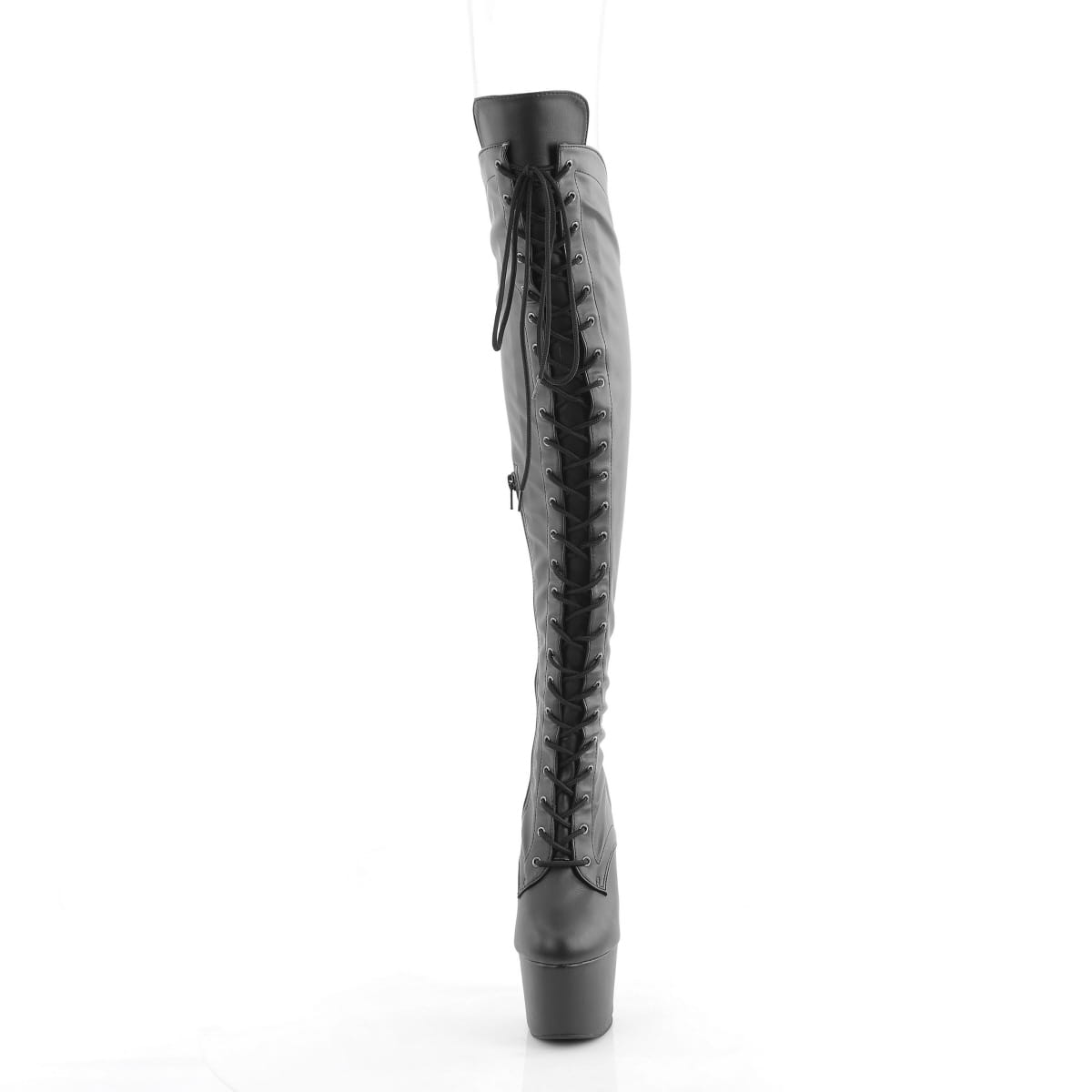 【PLEASER】ADORE-3014 シューズ Blk Str. Faux Leather/Blk Matte【取寄】