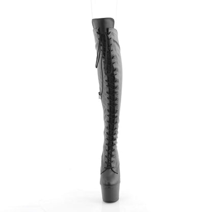 【PLEASER】ADORE-3014 シューズ Blk Str. Faux Leather/Blk Matte【取寄】