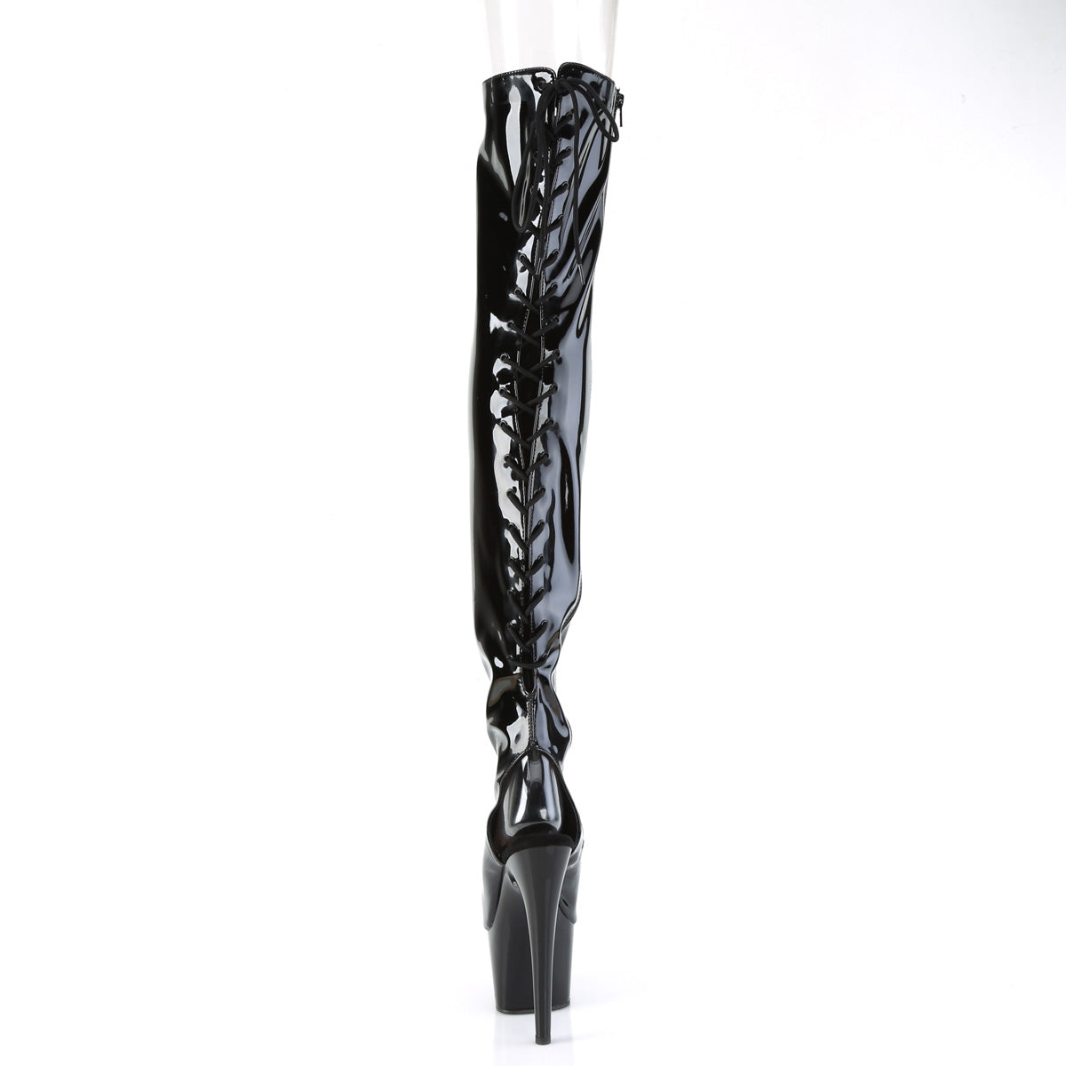 【PLEASER】ADORE-3017 シューズ Blk Str. Pat/Blk【取寄】