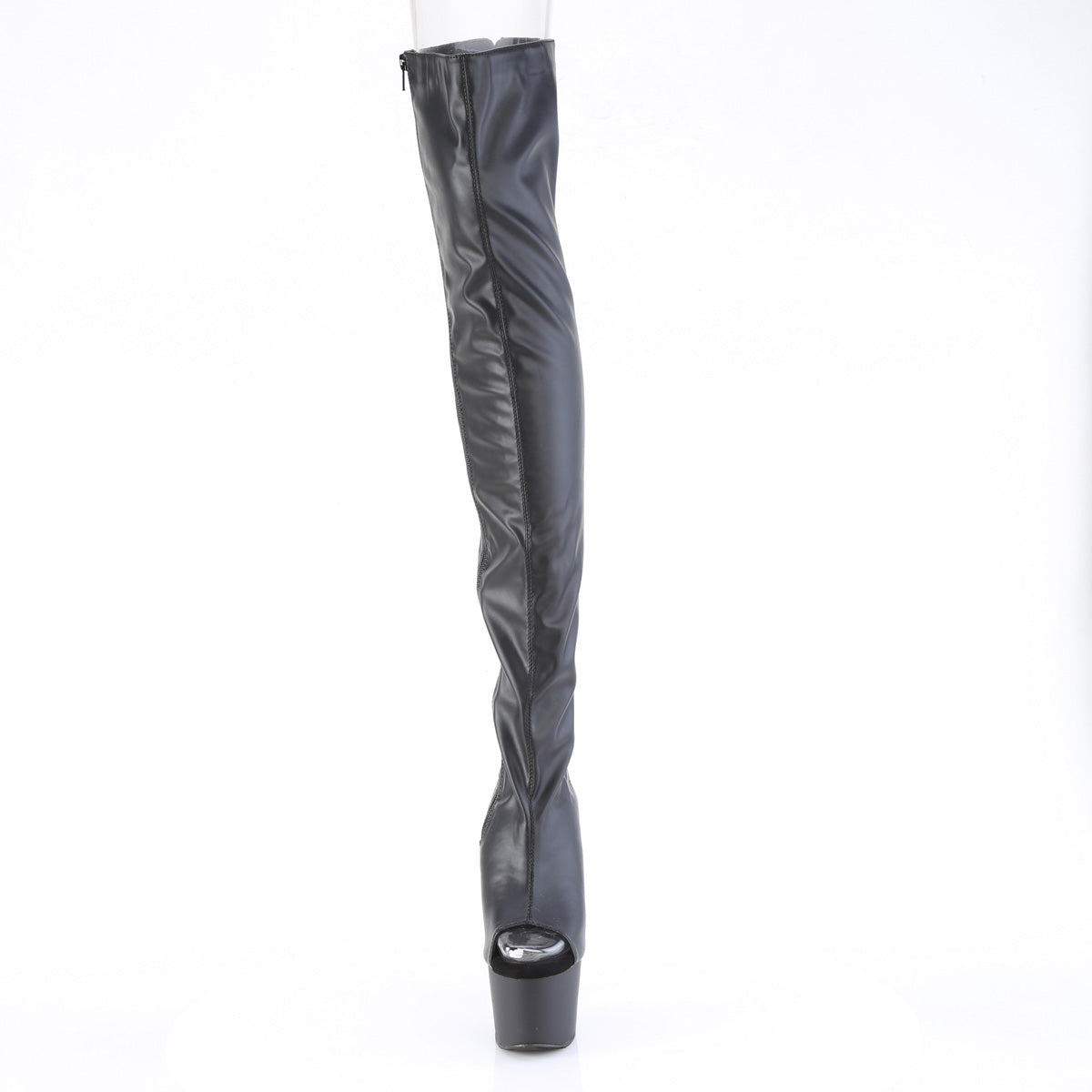 【PLEASER】ADORE-3017 シューズ Blk Str. Faux Leather【取寄】
