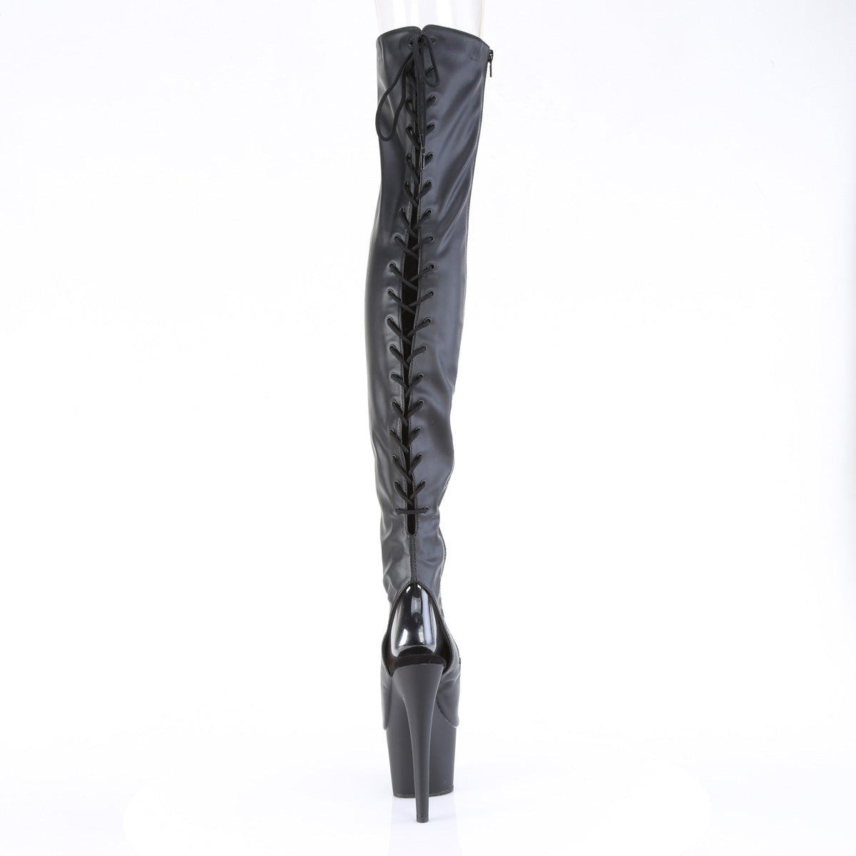 【PLEASER】ADORE-3017 シューズ Blk Str. Faux Leather【取寄】