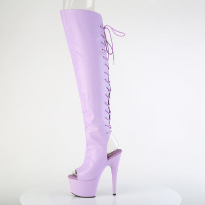 【PLEASER】ADORE-3019 シューズ Lavender Faux Leather/Lavender Matte【取寄】