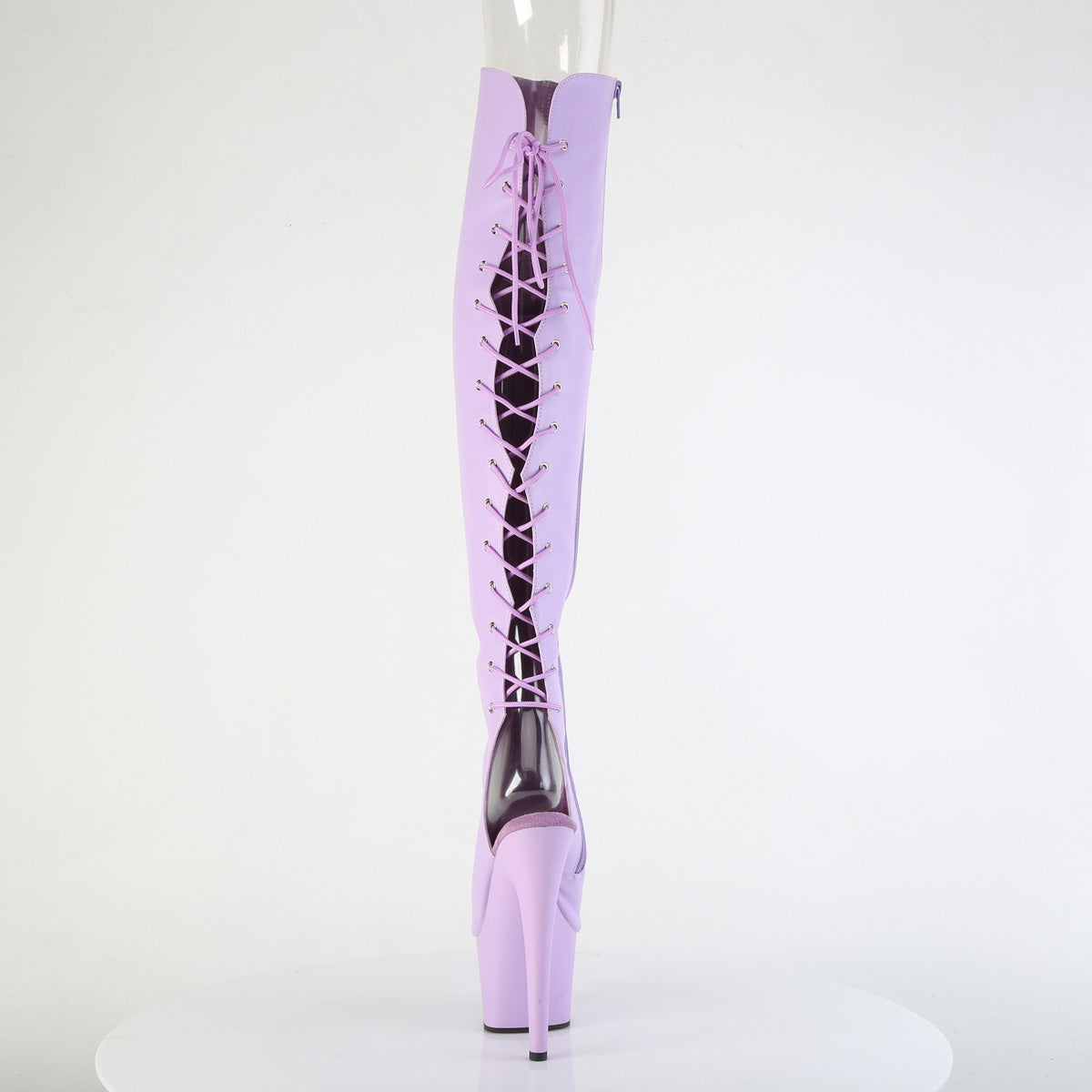 【PLEASER】ADORE-3019 シューズ Lavender Faux Leather/Lavender Matte【取寄】