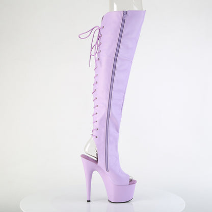 【PLEASER】ADORE-3019 シューズ Lavender Faux Leather/Lavender Matte【取寄】