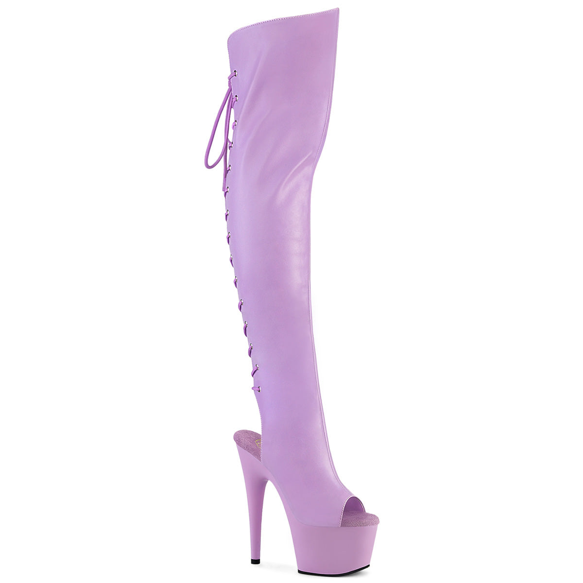【PLEASER】ADORE-3019 シューズ Lavender Faux Leather/Lavender Matte【取寄】