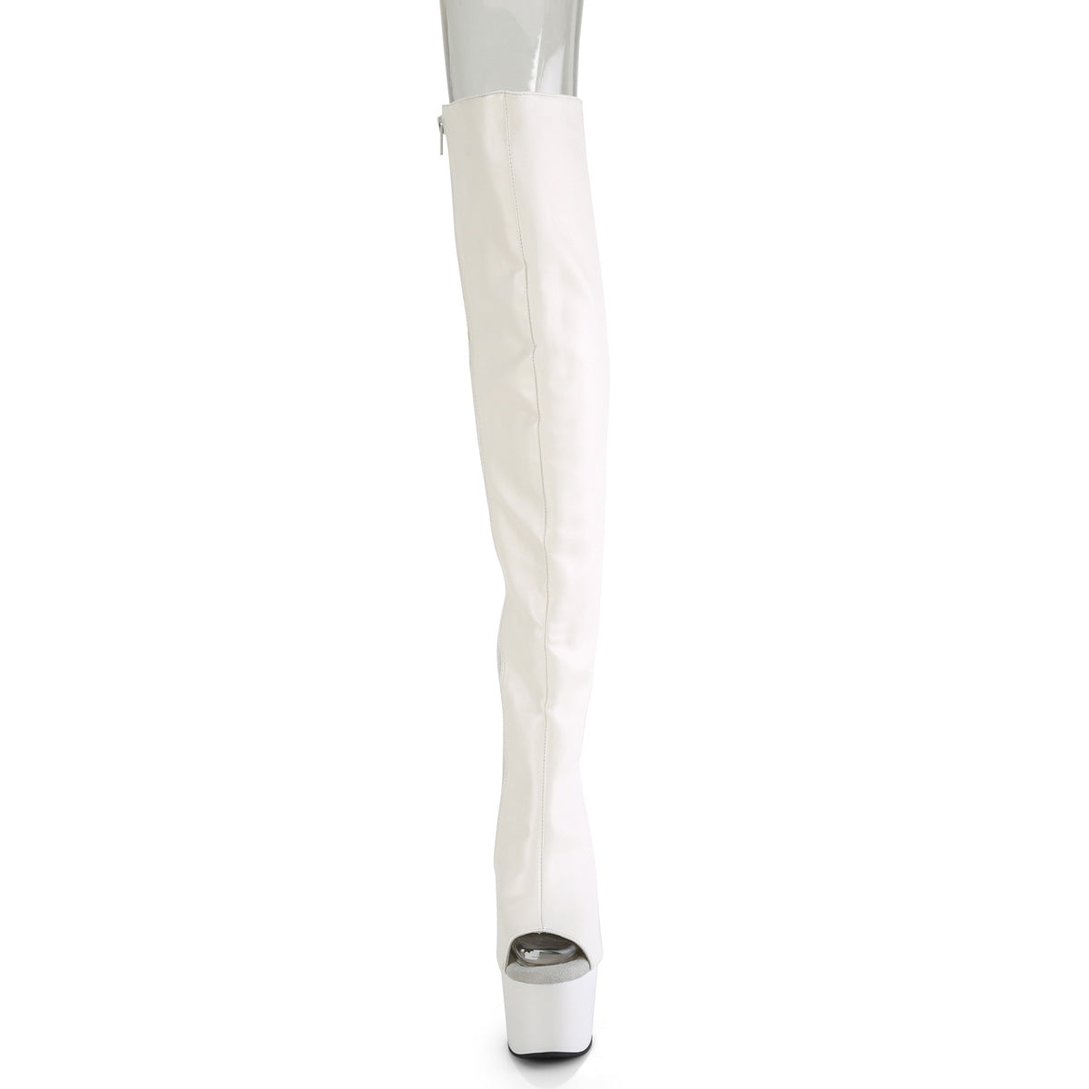 【PLEASER】ADORE-3019 シューズ Wht Faux Leather/Wht Matte【取寄】