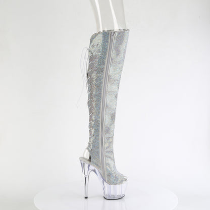 【PLEASER】ADORE-3019C-RS シューズ Slv AB RS-Faux Suede/Clr【取寄】