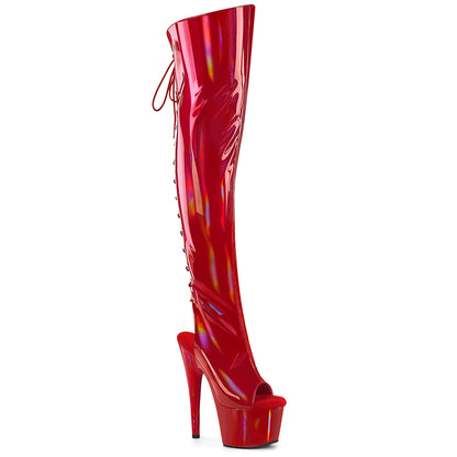 【PLEASER】ADORE-3019HWR シューズ Red Str. Holo/Red Holo【取寄】