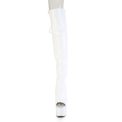 【PLEASER】ADORE-3019HWR シューズ Wht Str. Holo/Wht Holo【取寄】