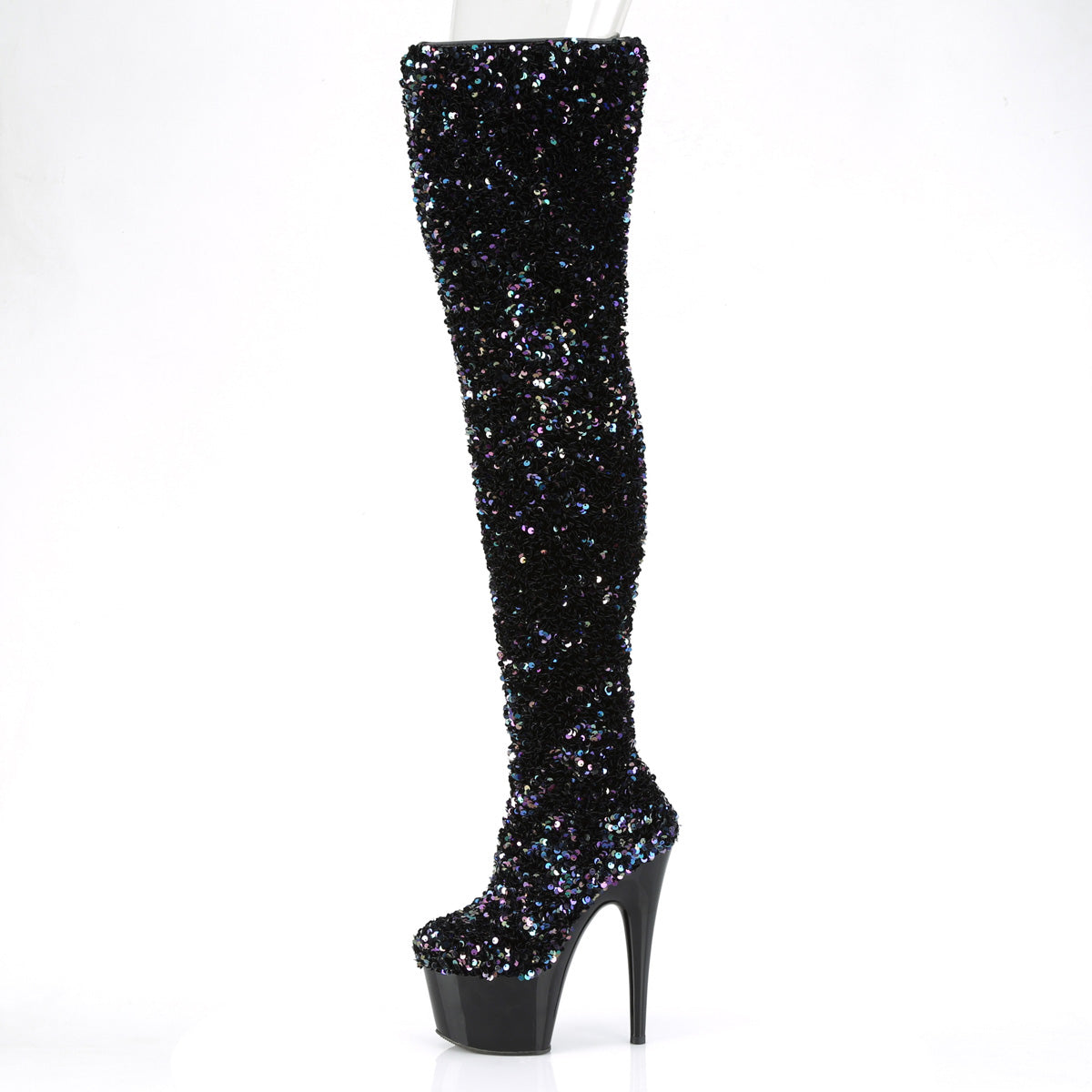 【PLEASER】ADORE-3020 シューズ Blk Multi Seuqins/Blk【取寄】