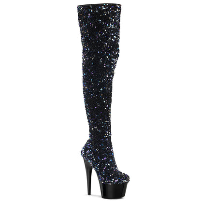 【PLEASER】ADORE-3020 シューズ Blk Multi Seuqins/Blk【取寄】