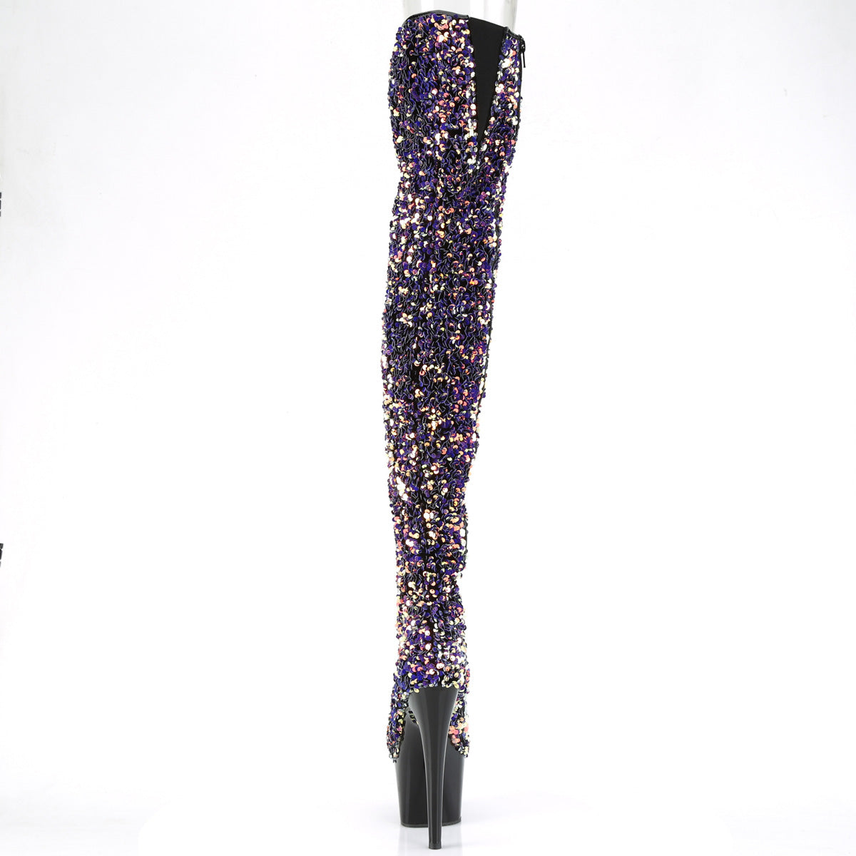 【PLEASER】ADORE-3020 シューズ Purple Multi Sequins/Blk【取寄】